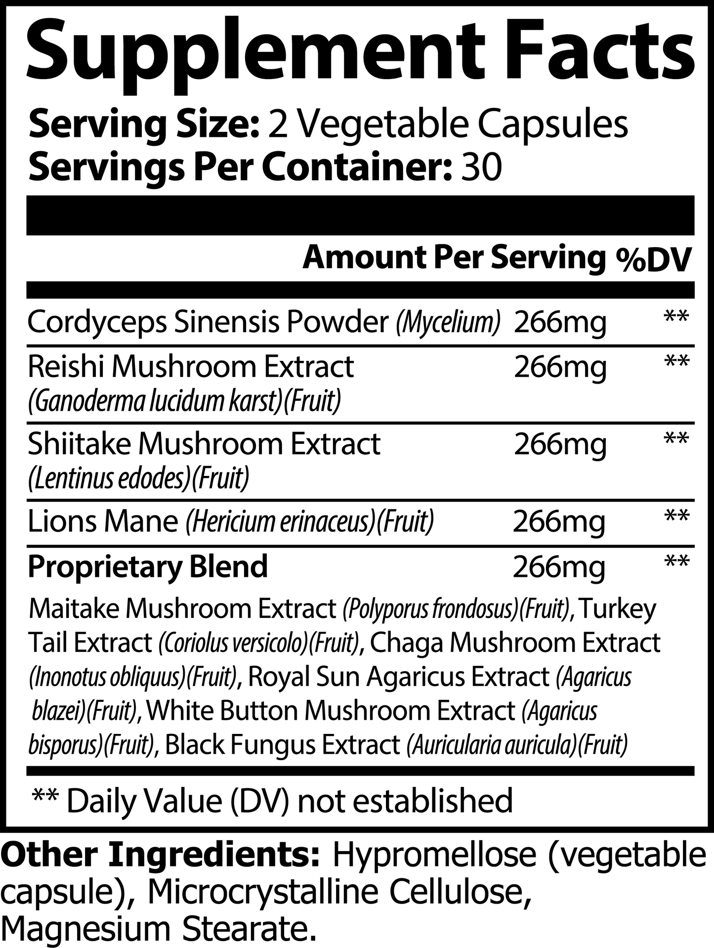 Flow State Mushroom Capsules